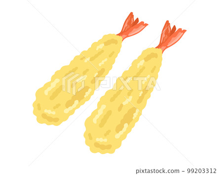 Shrimp tempura illustration 99203312