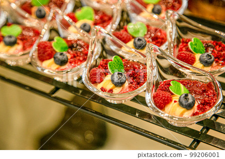 Image of strawberry cake sweets buffet Image of strawberry cake sweets buffet 99206001