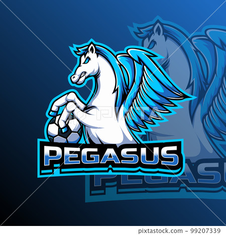 pegasus logo design concept template vector - Stock Illustration [53819039]  - PIXTA