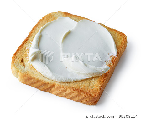toasted bread with cream cheese toasted bread with cream cheese 99208114