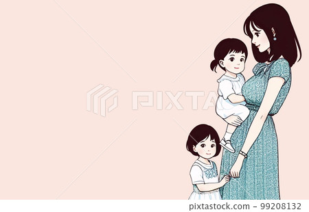 Parent and child, mother, child, mother, baby, infant, childcare, childcare, hug, family, nursery school, kindergarten, babysitter 99208132