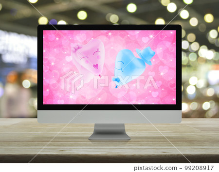 Business internet dating online, Valentines day concept Business internet dating online, Valentines day concept 99208917