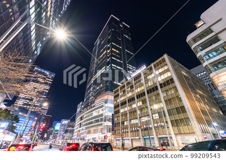 "Tokyo" Tokyo Station Yaesu Exit / City night view 99209543
