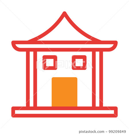 chinese icon new year duotone red style illustration vector perfect. chinese icon new year duotone red style illustration vector perfect. 99209849