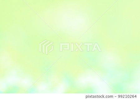 Yellow-green background Ball bokeh / round bokeh Soft spring sunlight (image) 99210264