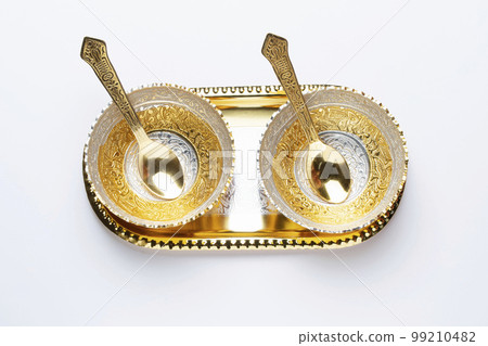 Fake gold bowl, Satara, Maharashtra Fake gold bowl, Satara, Maharashtra 99210482