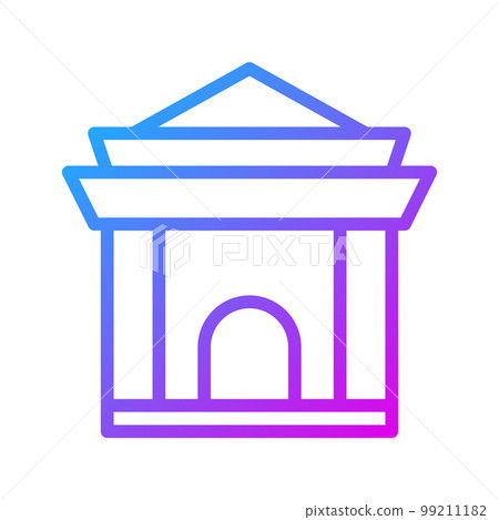 chinese icon new year gradient purple style illustration vector perfect. chinese icon new year gradient purple style illustration vector perfect. 99211182