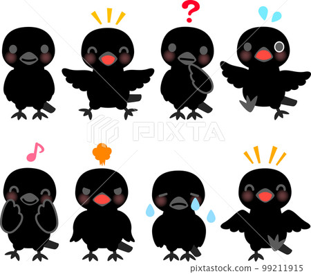 烏鴉字符插圖集 99211915