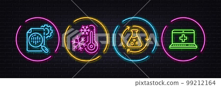 Seo stats, Chemistry experiment and Freezing minimal line icons. Neon laser 3d lights. Medical help icons. For web, application, printing. Cogwheel, Laboratory flask, Air conditioning. Vector Seo stats, Chemistry experiment and Freezing minimal line icons. Neon laser 3d lights. Medical help icons. For web, application, printing. Cogwheel, Laboratory flask, Air conditioning. Vector 99212164