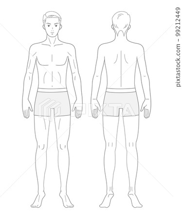 男_B型_全身 99212449
