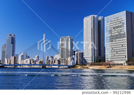 Chuo Ohashi Bridge over the Sumida River 99212996