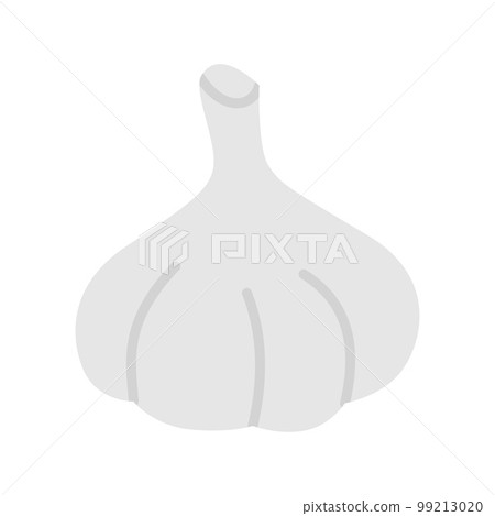 Garlic icon. Vegetable from the garden. Organic food isolated on white background. 99213020