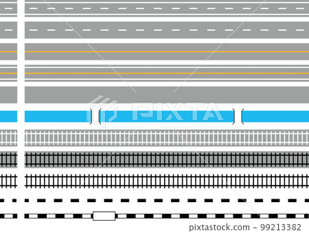 各種軌道/道路道路直線格線地圖創建 各種軌道/道路道路直線格線地圖創建 99213382