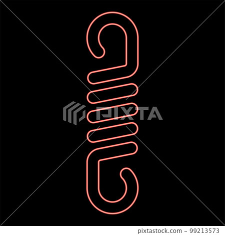 Neon Spring Metal Coil Spiral Steel Wire Pixta