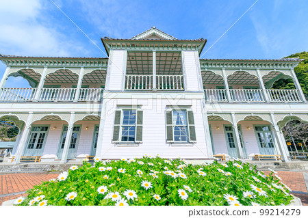 Misumi West Port and North Pole in Winter, Uki City, Kumamoto Prefecture 99214279