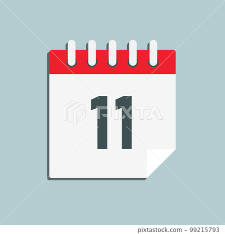 Icon page calendar day - number 11 99215793