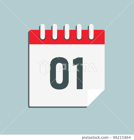 Icon page calendar day - number 1 99215864