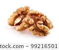 Kernel walnuts in closeup 99216501