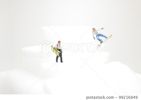 the mini figure of Snowboarder, the sport concept 99216849