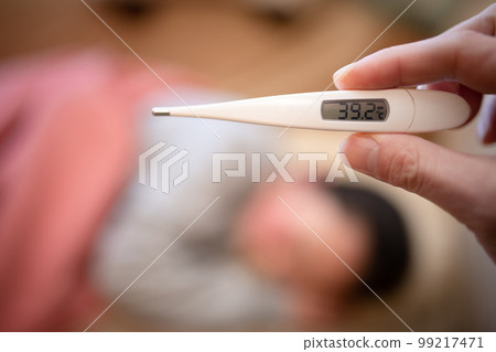 Fever image of a child Fever image of a child 99217471