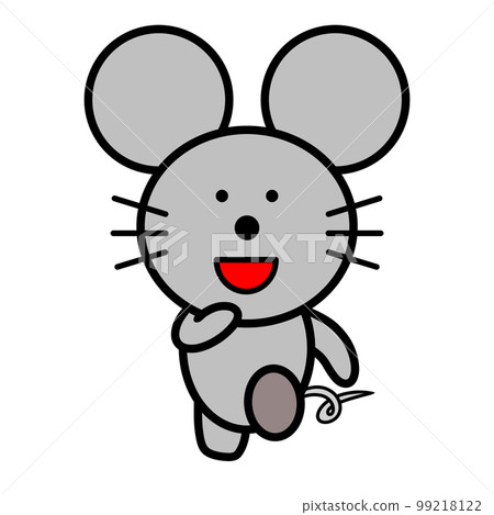 正在運行的鼠標的插圖 99218122