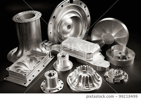 various metal products made of aluminum in the manufacture, generative ai various metal products made of aluminum in the manufacture, generative ai 99218499