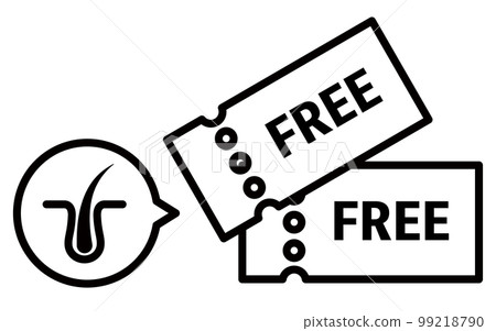 Free trial ticket for hair removal salon 99218790