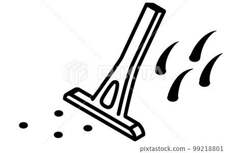 Image illustration of T-shaped razor, hair removal and self-treatment Image illustration of T-shaped razor, hair removal and self-treatment 99218801