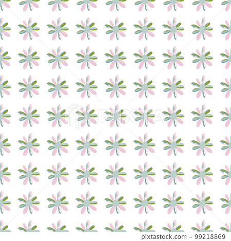 Seamless pattern with decorative flowers. Floral vector background. 99218869