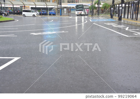Rainy station square Rainy station square 99219064