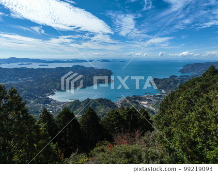 愛媛縣宇和島市,從高森山山頂眺望 愛媛縣宇和島市,從高森山山頂眺望 99219093