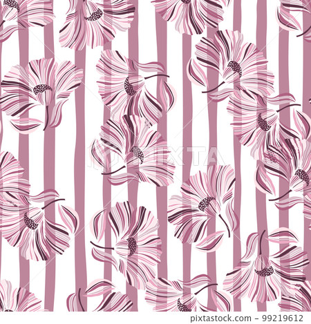 Seamless pattern with tropical leaves. Stylized floral background. 99219612