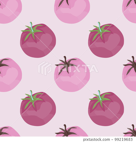 Seamless pattern with tomato. Organic vegetable wallpaper. Seamless pattern with tomato. Organic vegetable wallpaper. 99219683