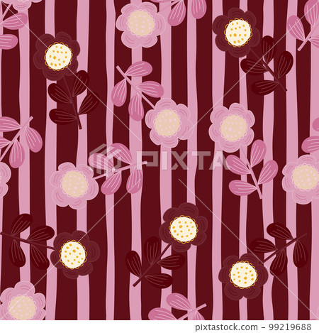 Seamless pattern with stylized flowers. Floral background. Seamless pattern with stylized flowers. Floral background. 99219688
