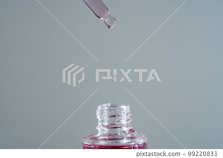 Pink face oil with glass pipette 99220831