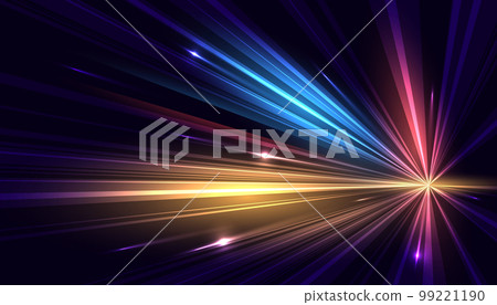 Modern abstract light trails at high speed movement. Colorful dynamic motion background. Movement futuristic technology pattern. Vector EPS10. Modern abstract light trails at high speed movement. Colorful dynamic motion background. Movement futuristic technology pattern. Vector EPS10. 99221190