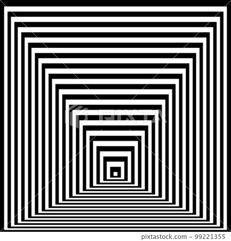 Abstract Geometric Op Art Design with 3D Illusion Effect. Vector Art. Abstract Geometric Op Art Design with 3D Illusion Effect. Vector Art. 99221355