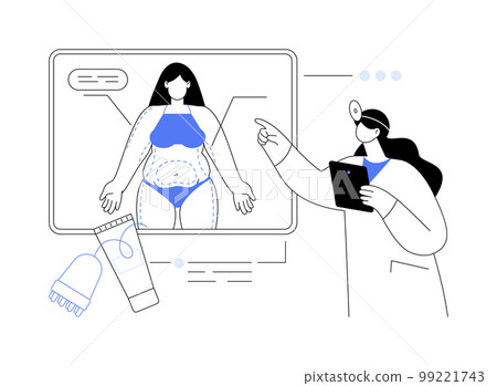 Body contouring abstract concept vector illustration. Body contouring abstract concept vector illustration. 99221743
