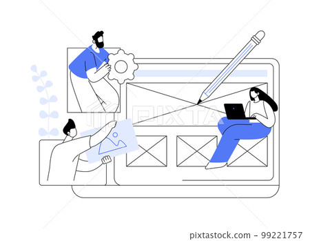 Prototyping abstract concept vector illustration. 99221757