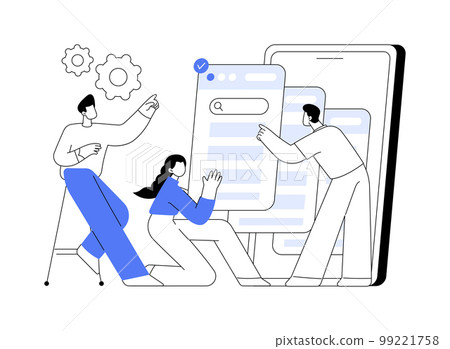 Wireframe abstract concept vector illustration. Wireframe abstract concept vector illustration. 99221758