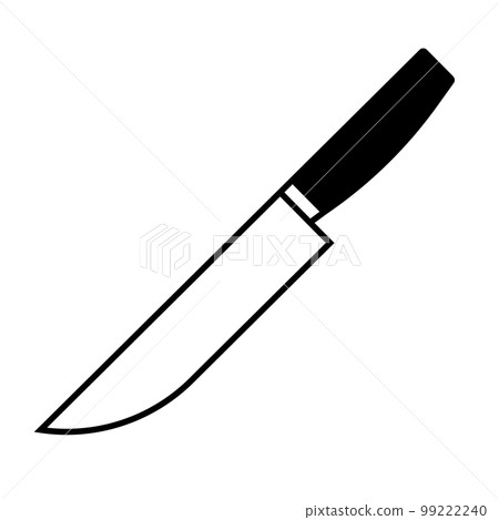 Simple knife icon. kitchenware. Cutlery icon. vector. 99222240
