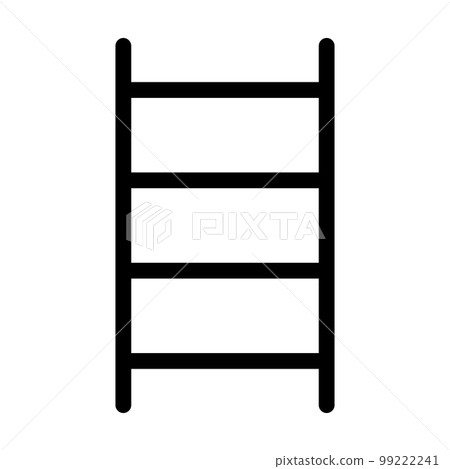 Simple ladder icon. lifting equipment. vector. 99222241