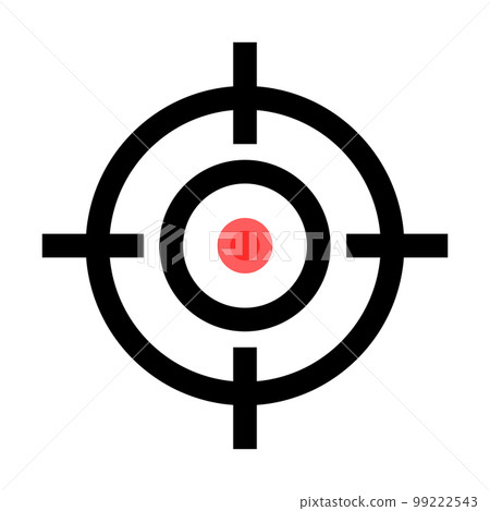Sniper aiming icon. target. reticle. vector. 99222543