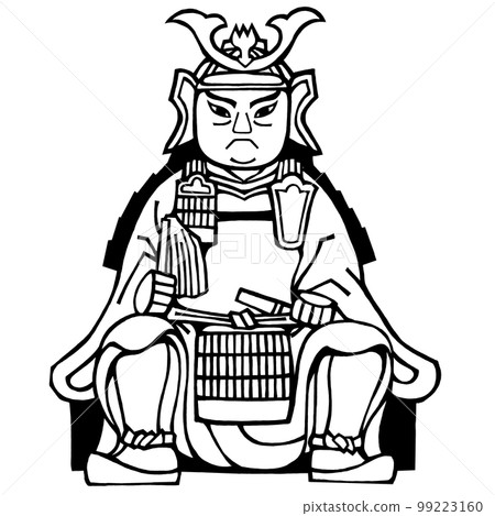 Sengoku warlord, Norimasa Uesugi (monochrome) 99223160