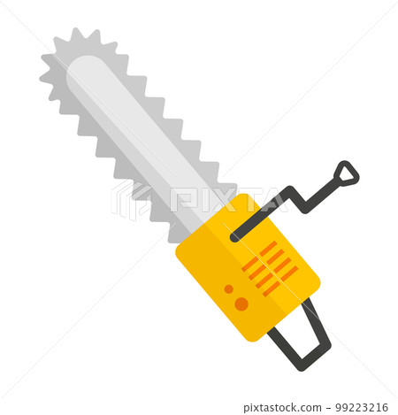 在平面設計中的電鋸圖標。電動工具。向量。 99223216