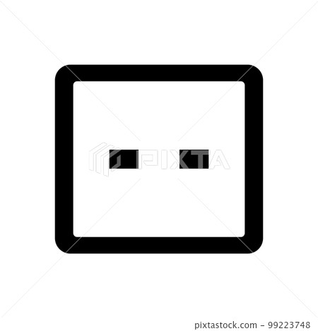 Simple socket icon. power outlet. vector. Simple socket icon. power outlet. vector. 99223748