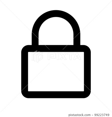 Simple padlock icon. Security. rock. vector. Simple padlock icon. Security. rock. vector. 99223749