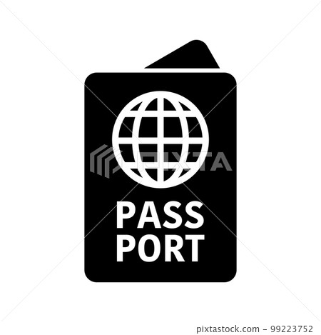 passport icon. Travel ID. vector. 99223752