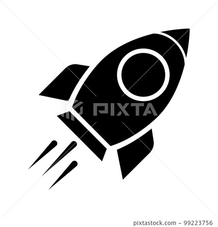 Missile attack silhouette icon. vector. Missile attack silhouette icon. vector. 99223756