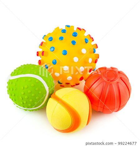 Set of balls isolated on white background. 99224677